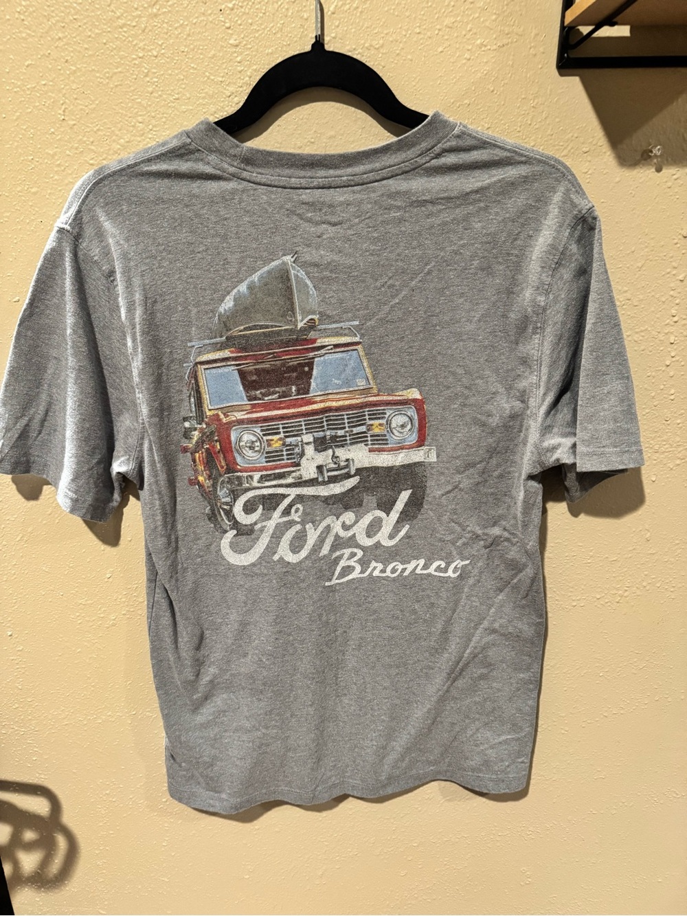 Ford Gray Tee with Red Bronco Graphic